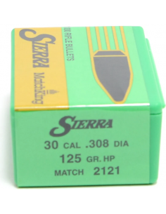 100 Ogives SIERRA 2121 MatchKing cal. 308 125gr