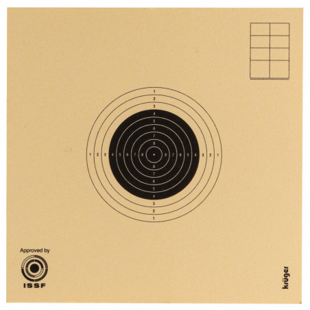 Cibles carabine 10 m - cartons 10x10 cm (x1000)