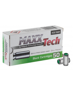 Boîte de 50 cartouches Cal. 9mm Pak à blanc