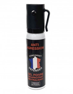 Bombe aérosol GEL POIVRE ANTI-AGRESSION - 25ml