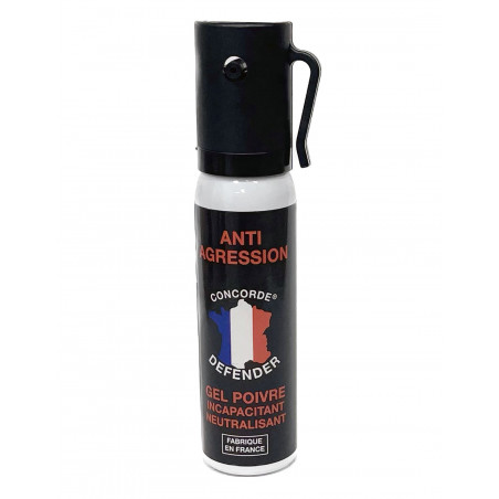 Bombe aérosol GEL POIVRE ANTI-AGRESSION - 25ml