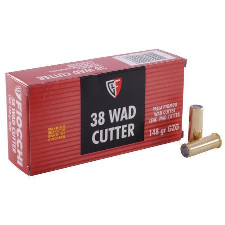 FIOCCHI - 38 SPECIAL 148 gr. WAD CUTTER /50