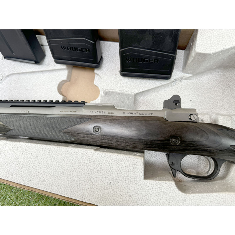 OCCASION VENDUE - Carabine Ruger Scout Inox cal.308 Win