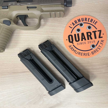 OCCASION VENDUE - Pistolet FN 502 Tactical cal. 22LR FDE fileté 1/2-28TPI