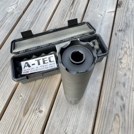 A-TEC A-SUB 5 - Réducteur de son / Silencieux pour carabine à levier sous garde .578x28 UNEF