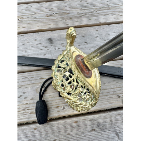 Sabre Officier Marine modèle 1837 avec sa Dragonne - Fabrication HOSTIN 1993