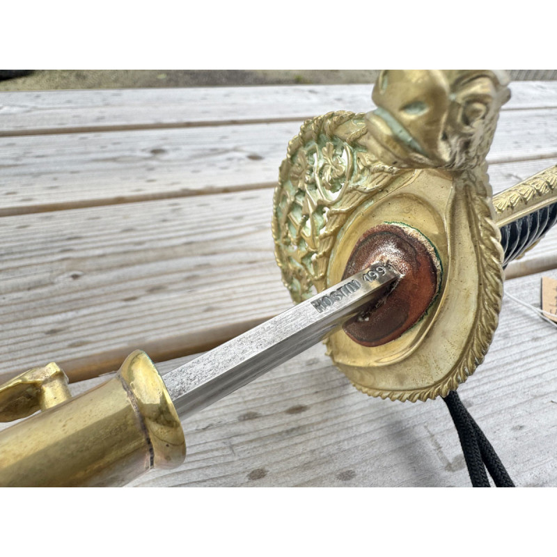 Sabre Officier Marine modèle 1837 avec sa Dragonne - Fabrication HOSTIN 1993