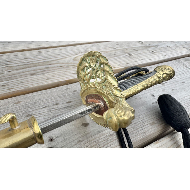 Sabre Officier Marine modèle 1837 avec sa Dragonne - Fabrication HOSTIN 1993