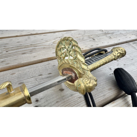 Sabre Officier Marine modèle 1837 avec sa Dragonne - Fabrication HOSTIN 1993