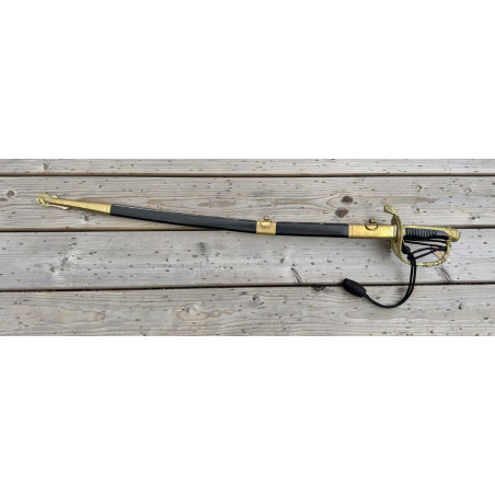 Sabre Officier Marine modèle 1837 avec sa Dragonne - Fabrication HOSTIN 1993