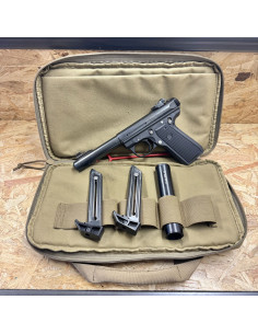 OCCASION VENDUE - Pistolet cal. 22LR RUGER 22/45 TARGET MKIII Fileté + Silencieux A-TEC + 2 Chargeurs
