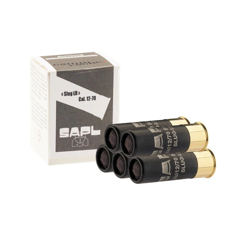 5 Cartouches GOMM-COGNE Slug LR Cal. 12/70