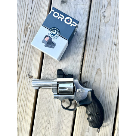 OCCASION - PACK OPTIC READY Smith & Wesson Mod. 64 inox canon 3'' cal. .38 Special + Point Rouge 3MOA + Montage