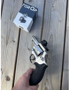 OCCASION - PACK OPTIC READY Smith & Wesson Mod. 64 inox canon 3'' cal. .38 Special + Point Rouge 3MOA + Montage 2