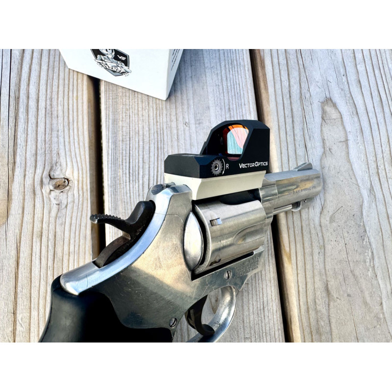 OCCASION - PACK OPTIC READY Smith & Wesson Mod. 64 inox canon 3'' cal. .38 Special + Point Rouge 3MOA + Montage