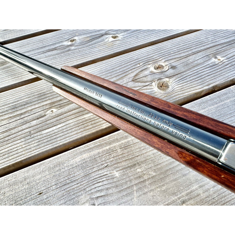OCCASION VENDUE - Carabine ANSCHUTZ Modèle 1451 Cal. 22LR Canon Fileté 1/2-20TPI Chargeur 5 coups