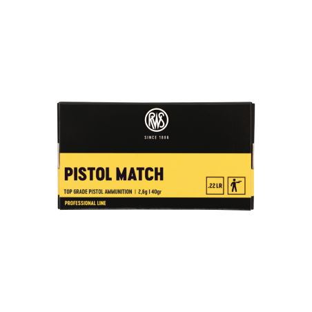 RWS - Munitions 22LR PISTOL MATCH 40GR TOP GRADE /500