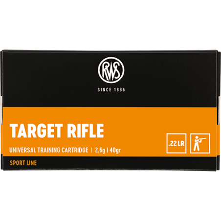 RWS - Munitions 22LR TARGET RIFLE 40GR TRAINING GRADE /500