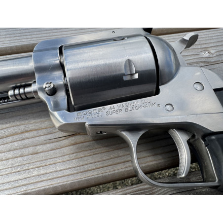 OCCASION VENDUE - Revolver RUGER New Model Super Blackhawk Inox Cal. 44 Magnum Canon 10,5 pouces