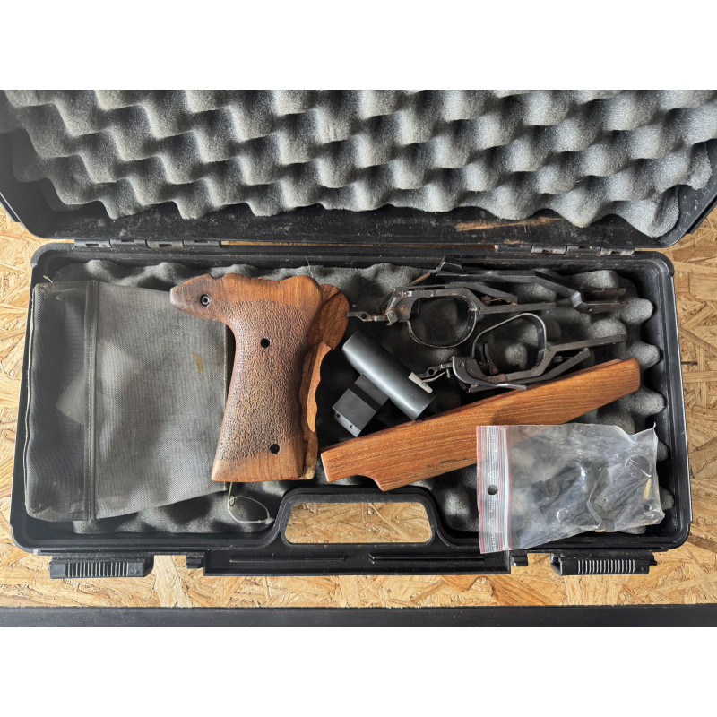 OCCASION VENDUE - BAIKAL Pistolet Libre Cal. 22LR TO3-35M + Lot de pièces