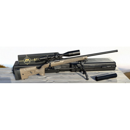 OCCASION VENDUE - PACK BERGARA B14 HMR Cal. 308 Win. + Réducteur de son + Lunette + Bipied