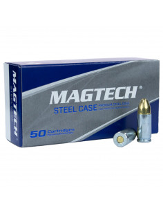MAGTECH - 500 cartouches Steel Case ECONOMIQUE cal. 9x19mm FMJ 124 Grains