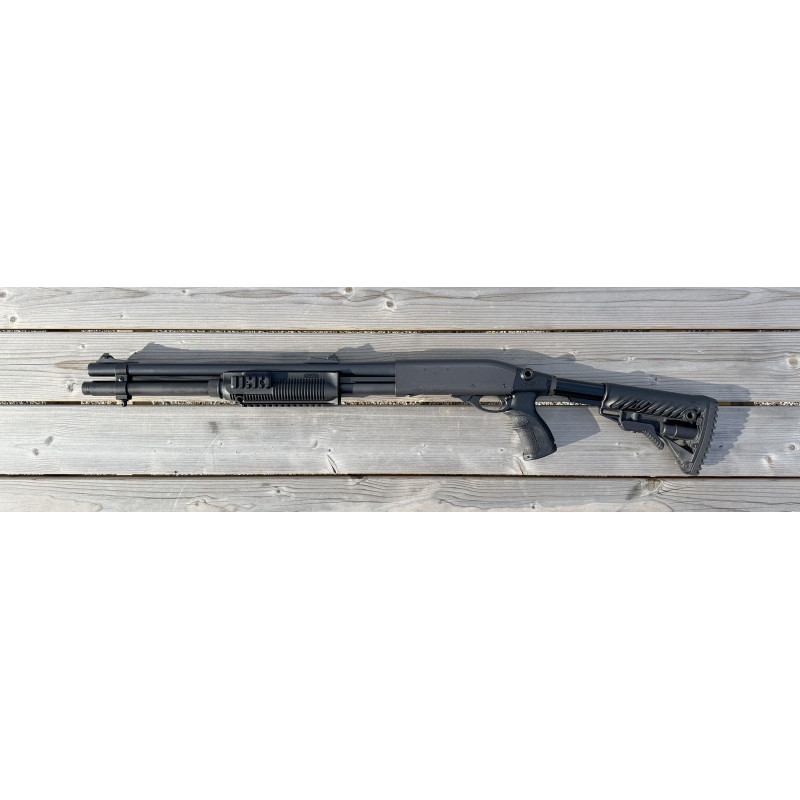 OCCASION VENDUE - Fusil à Pompe REMINGTON 870 Tactical Rayé Cal. 12/70 ou 12/76 Fab Defense + Rallonge tube magasin