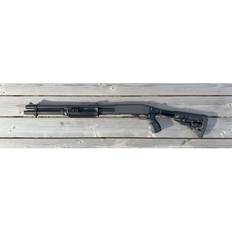 OCCASION VENDUE - Fusil à Pompe REMINGTON 870 Tactical Rayé Cal. 12/70 ou 12/76 Fab Defense + Rallonge tube magasin