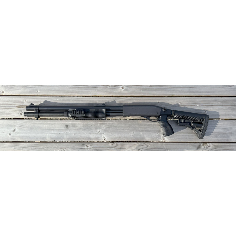 OCCASION VENDUE - Fusil à Pompe REMINGTON 870 Tactical Rayé Cal. 12/70 ou 12/76 Fab Defense + Rallonge tube magasin