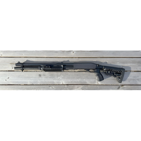 OCCASION VENDUE - Fusil à Pompe REMINGTON 870 Tactical Rayé Cal. 12/70 ou 12/76 Fab Defense + Rallonge tube magasin