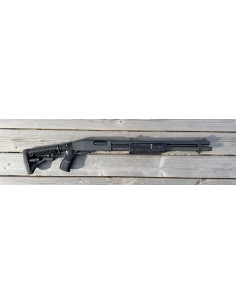 OCCASION - Fusil à Pompe REMINGTON 870 Tactical Rayé Cal. 12/70 ou 12/76 Fab Defense + Rallonge tube magasin