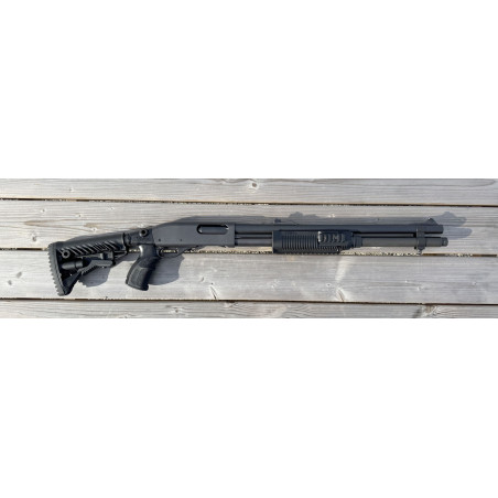 OCCASION VENDUE - Fusil à Pompe REMINGTON 870 Tactical Rayé Cal. 12/70 ou 12/76 Fab Defense + Rallonge tube magasin