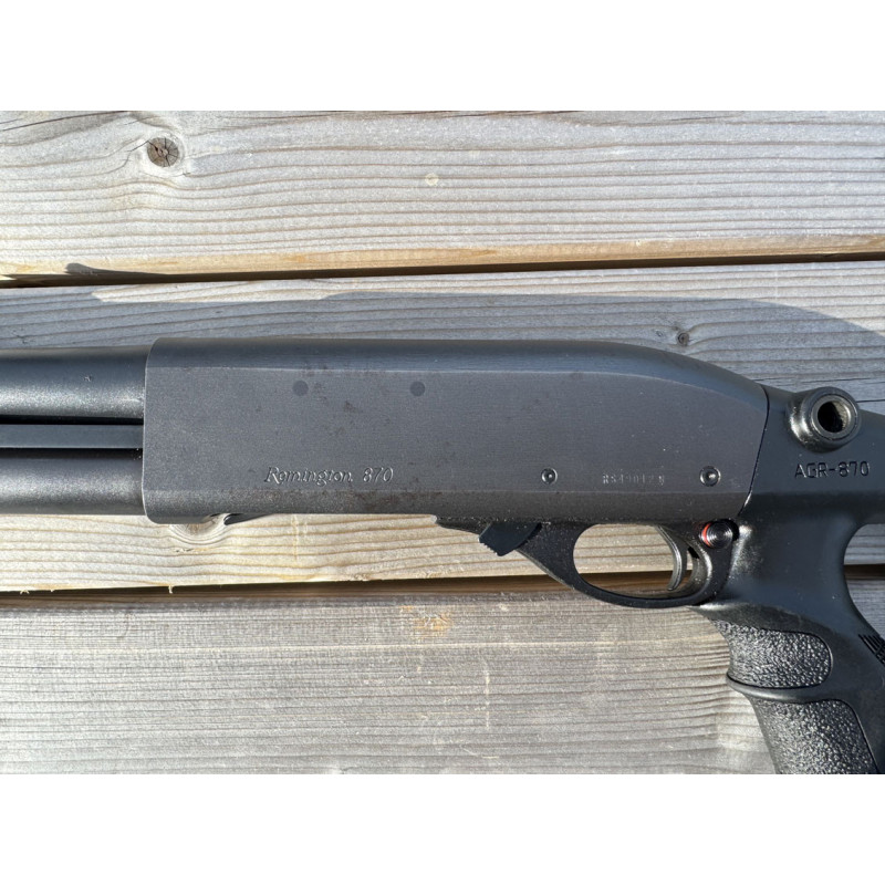 OCCASION VENDUE - Fusil à Pompe REMINGTON 870 Tactical Rayé Cal. 12/70 ou 12/76 Fab Defense + Rallonge tube magasin