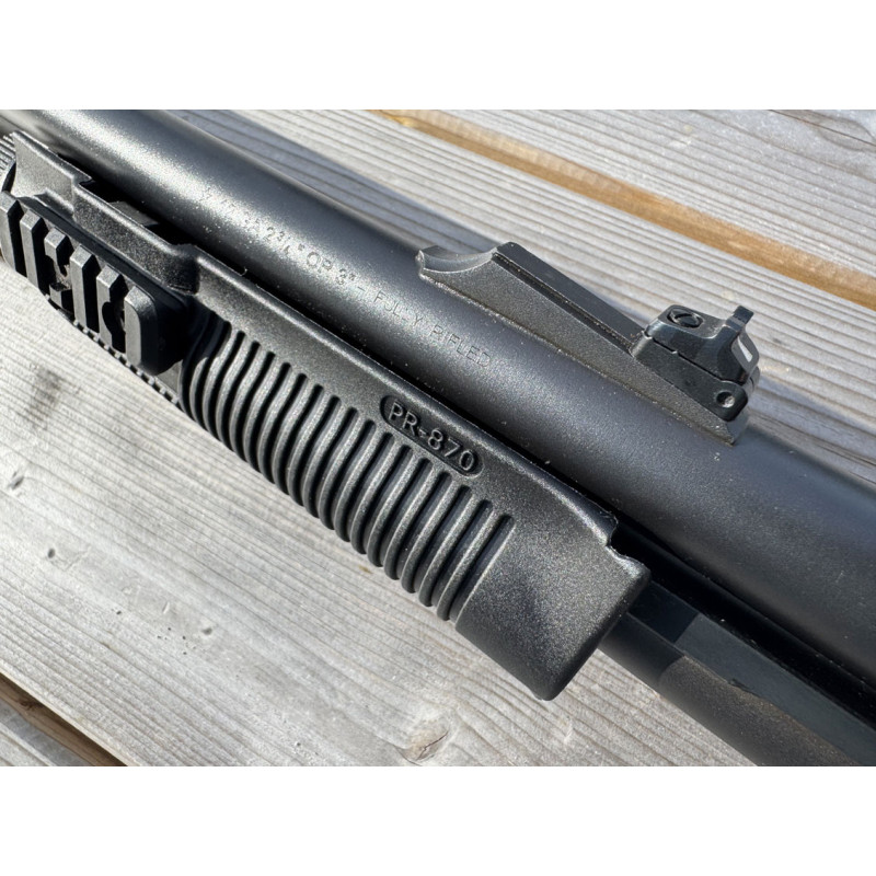 OCCASION VENDUE - Fusil à Pompe REMINGTON 870 Tactical Rayé Cal. 12/70 ou 12/76 Fab Defense + Rallonge tube magasin