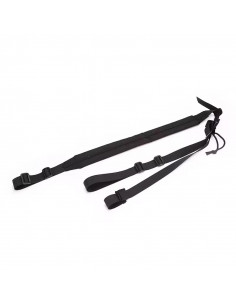 Surplus - Sangle AR/M4 Tactique Réglable 2 Points 90-160cm - Noir