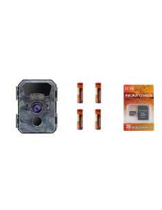 NUM'AXES - Pack Piège Photographique PIE1066 + 4 piles AA + Carte SD 32GB