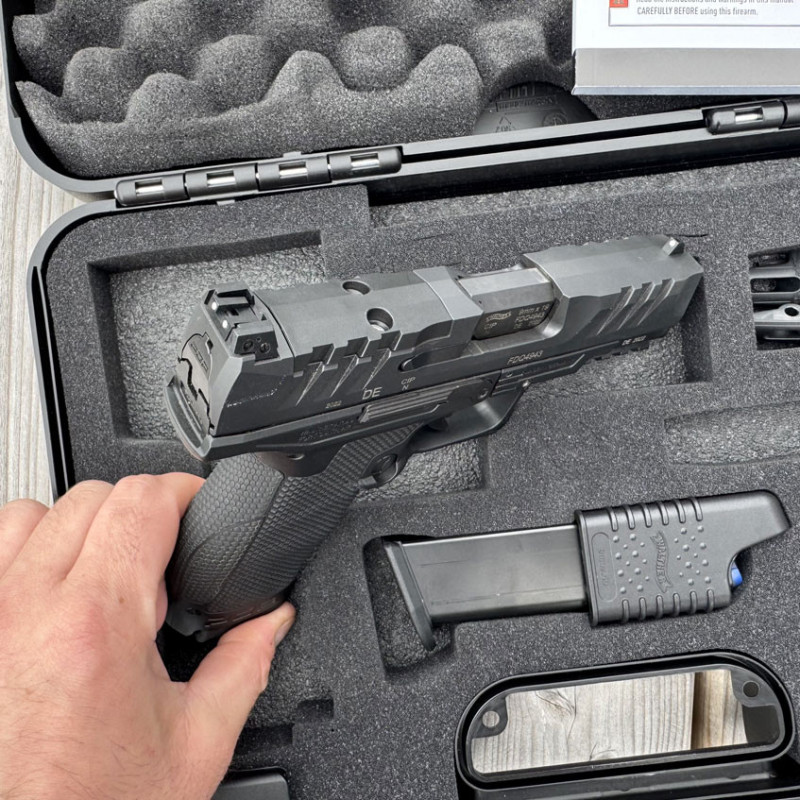OCCASION VENDUE - Pistolet WALTHER PDP Full Size OR Optic Ready 4" 9x19mm + Platine RMR/Trijicon