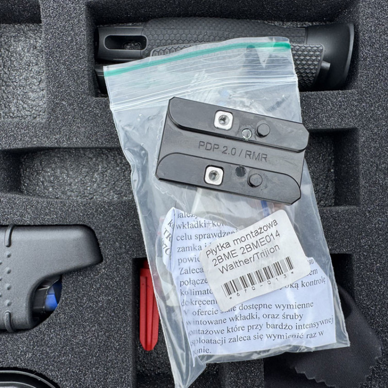 OCCASION VENDUE - Pistolet WALTHER PDP Full Size OR Optic Ready 4" 9x19mm + Platine RMR/Trijicon