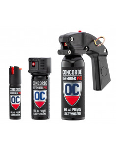 Pack de 3 Aérosols de défense - GEL AU POIVRE LACRYMOGENE - PROMOTION