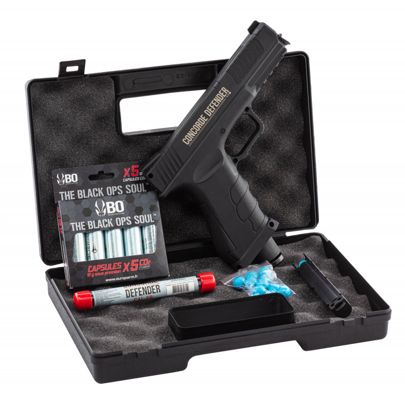 Pack Pistolet de Défense Concorde Defender CD50 13 Joules