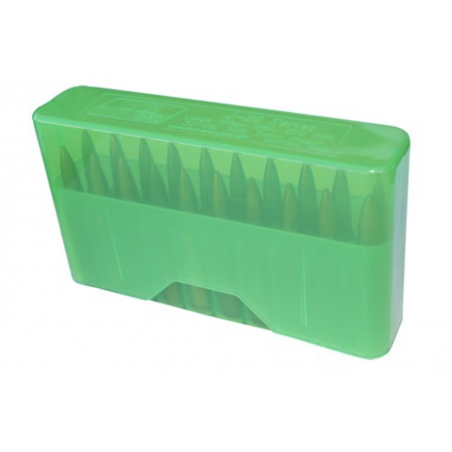 MTM - Boite Rangement 20 Cartouches Munitions J-20-M Medium ( 7,62x39mm / 5,45x39mm ... ) - VERT