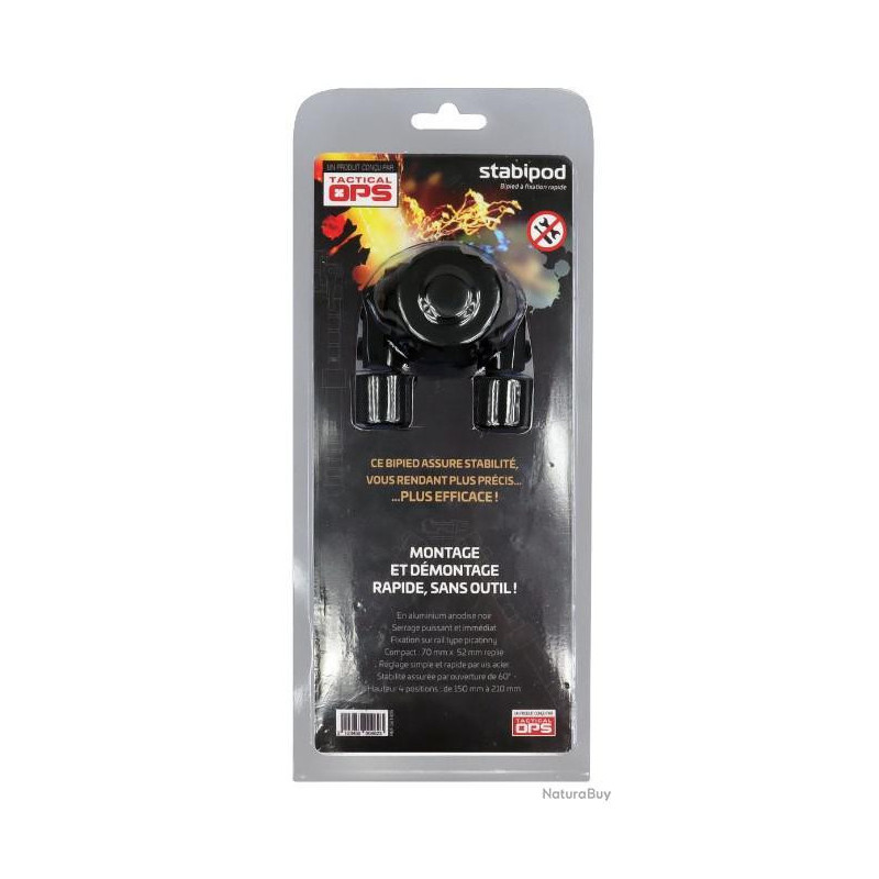 BIPIED Réglable STABIPOD fixation sur rail Picatinny