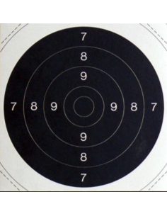 Centre Cible N°50 C50 format 21 x 21 cm - carton (x100)