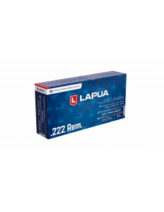 LAPUA - Boite de 20 cartouches 222 Rem. 55 gr. SFP Soft Point Bullet