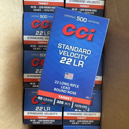 CCI - 500 cartouches 22LR Standard Velocity 40 Grains