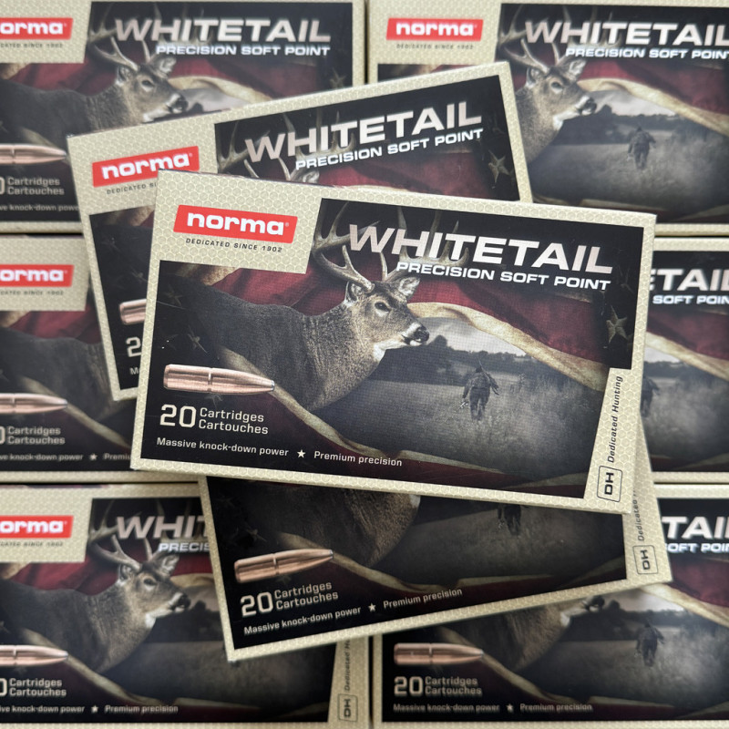 NORMA - Boite de 20 cartouches Whitetail cal. 30-06 Spring. 180 gr SP Soft Point