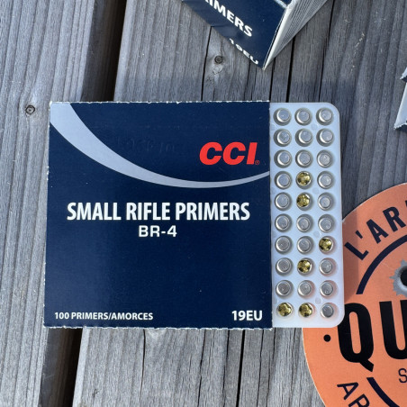 CCI - 100 Amorces Bench Rest BR-4 SRP SR Small Rifle Primer