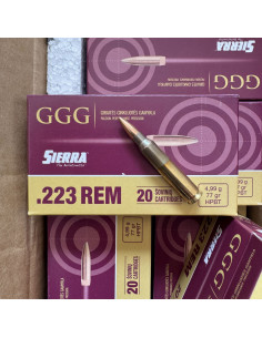 GGG - 200 Cartouches 223 Rem. 77 gr Sierra HPBT Matchking