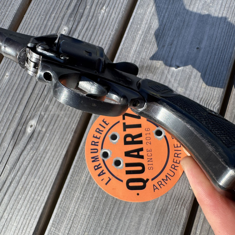 OCCASION - WEBLEY & SCOTT Mark IV Canon 5 pouces Cal. 38 S&W "WAR FINISH" WWII - GRADE A+