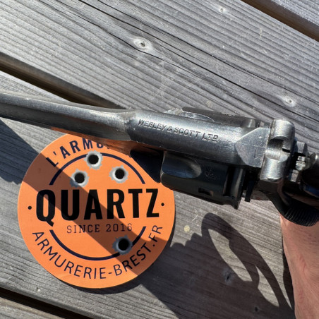 OCCASION - WEBLEY & SCOTT Mark IV Canon 5 pouces Cal. 38 S&W "WAR FINISH" WWII - GRADE A+